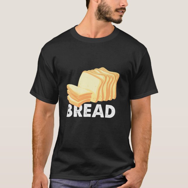 Camiseta Fatia De Pão-De-Pão Gluten Pastelaria Cozinheira (Frente)