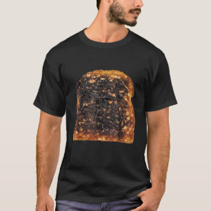 Camiseta Fatia de Pão Torrado Queimada Fantasia de Hallowee