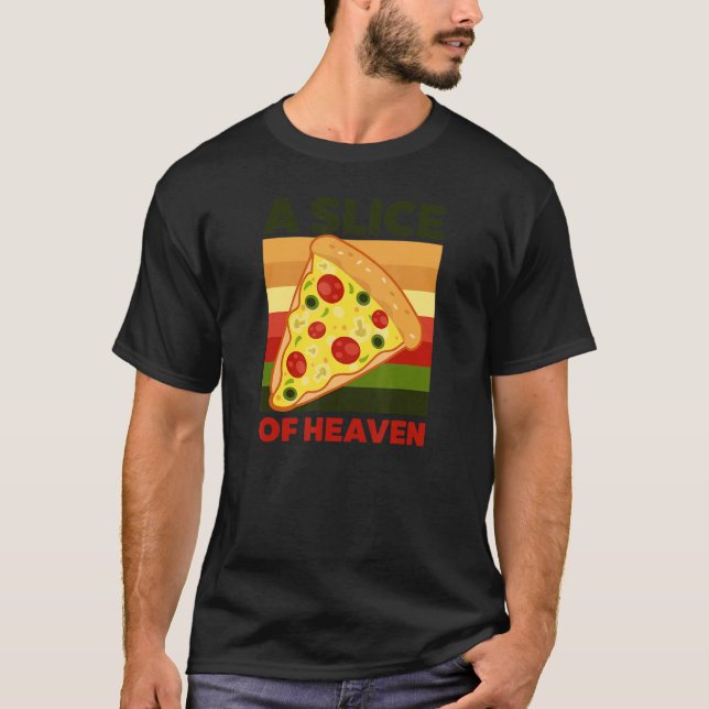 Camiseta Fatia De Pizza De Divertimento Pesado (Frente)