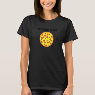 Camiseta Fatia De Pizza Engraçada Círculo De Vida Pizza Ráp