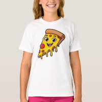 Fatia de Pizza Feliz e Divertida com Queijo Elásti