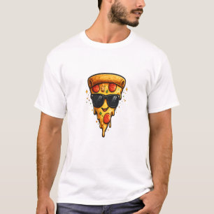 Camiseta Fatia de Pizza Legal com Óculos de Sol