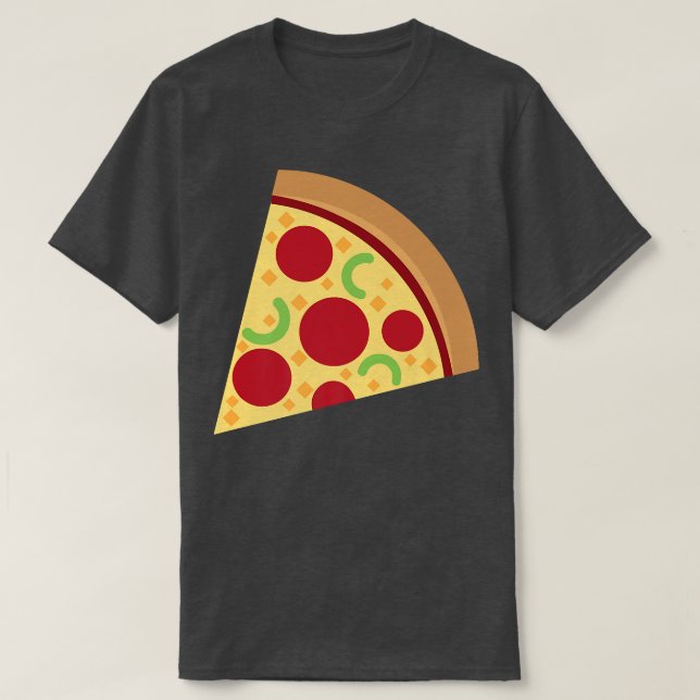 Camiseta Fatia de Pizza Pepperoni Costume (Frente do Design)