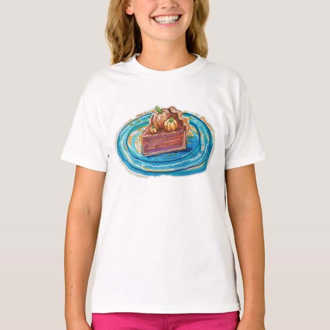 Camiseta Fatia de Torta de Abóbora (Frente)