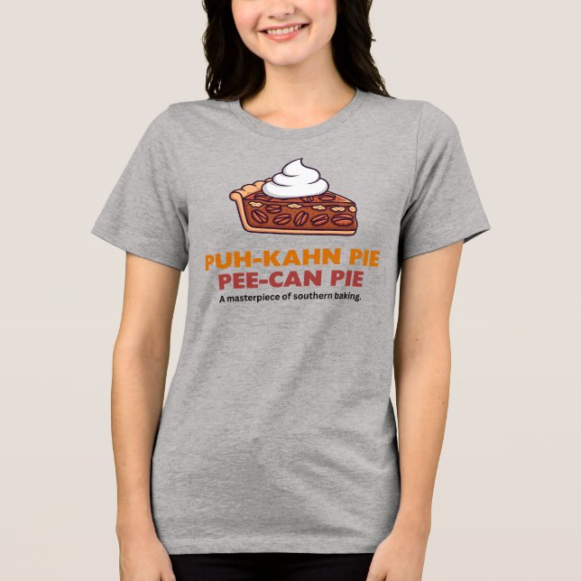 Camiseta Fatia de Torta de Pecan com Creme Chantilly (Frente)