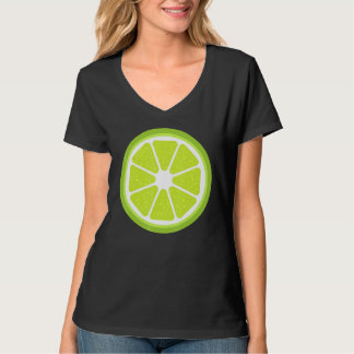 Camiseta Fatia Grande de Lima Fantasia Fofa Fácil Fruta Hal