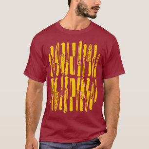 Camiseta Fatiado e Picado - Âmbar no Escuro
