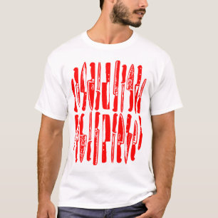 Camiseta Fatiado e Picado - Vermelho