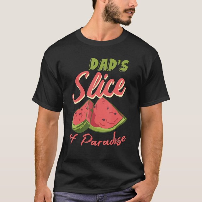 Camiseta Fatias De Melancia Pai Engraçado Amante Do Suco De (Frente)