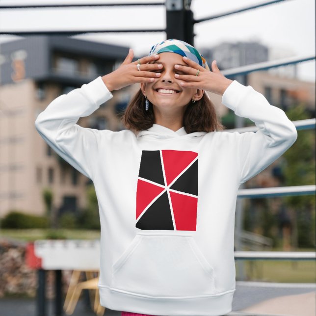 Camiseta Fatias de Triângulo (red black triangle slices like pizza slice)