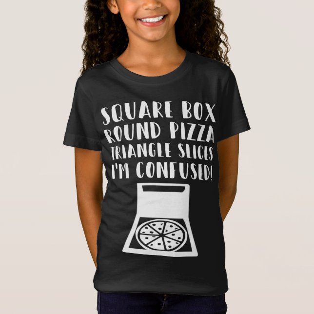 Camiseta Fatias De Triângulo De Pizza Engraçadas (Frente)