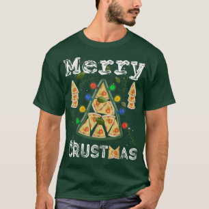 Camiseta Fatias Pizza Palmas de Árvore de Natal - Crustma F