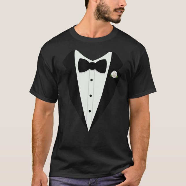 Camiseta Fato de Arco Tie Gentlemens Tuxedo (Frente)