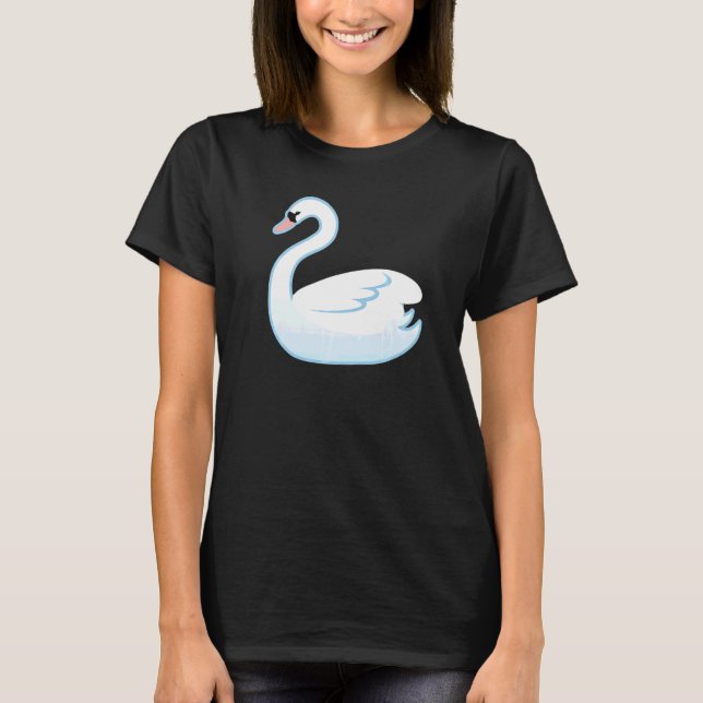 Camiseta Fato de Ave Aquática Cisne (Frente)