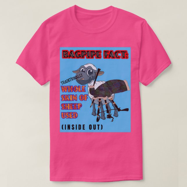 Camiseta Fato de Bagpipe 5 (Frente do Design)