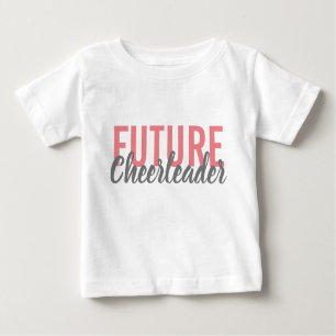 Camiseta Fato de bebê do futuro Cheerleader