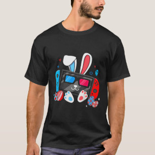 Camiseta Fato de Coelho de Ovos de Video Game Dia de Páscoa