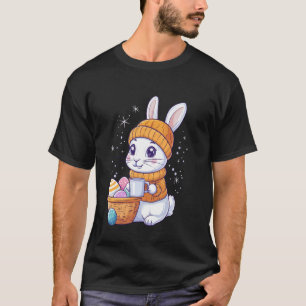Camiseta Fato de Coelho de Páscoa Crianças Meninas Meninos