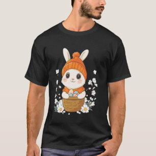Camiseta Fato de Coelho de Páscoa Crianças Meninas Meninos