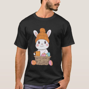 Camiseta Fato de Coelho de Páscoa Crianças Meninas Meninos