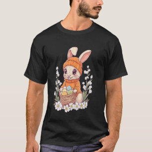 Camiseta Fato de Coelho de Páscoa Crianças Meninas Meninos
