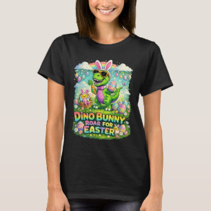 Camiseta Fato de Coelho T-rex Fantasia de Páscoa para Menin