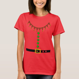 Camiseta Fato de Elfo Ajudante do Papai Noel