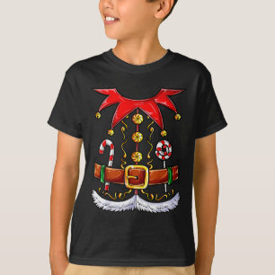 Camiseta Fato de Elfo Natal Elfos Meninos Meninas Divertido