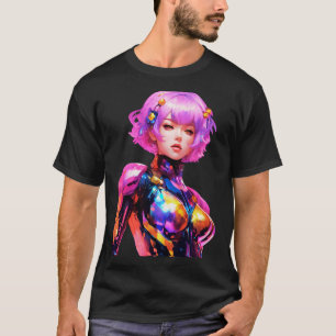 Camiseta Fato de espaço apertado vestido por uma mulher