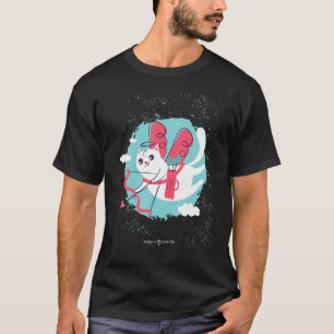 Camiseta Fato de gato Cupido com flechas para traje de Hall