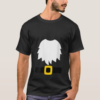 Camiseta Fato de Gnome de Jardim Barba Branca e Cinto com F