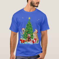 Fato de Golden Retriever Roupa de Papai Noel com L