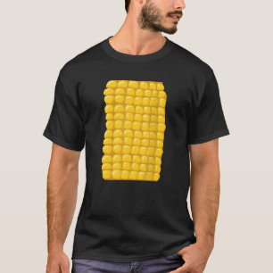 Camiseta Fato de Halloween de Milho Pipoca Grão de Milho Ag