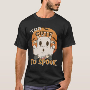 Camiseta Fato De Halloween Fantasma Muito Bonito Para Falar