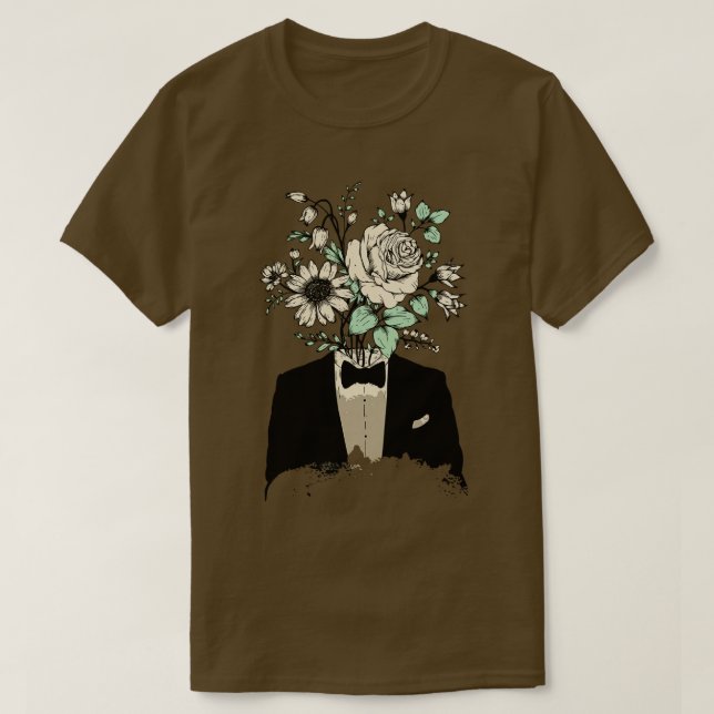 Camiseta Fato de homem flaoral (Frente do Design)