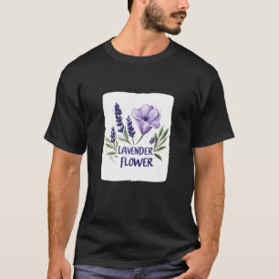 Camiseta Fato de Lavanda para Jardinagem na Época das Flore