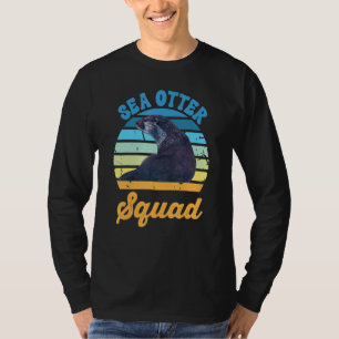 Camiseta Fato de Lontra Marinha para Crianças Aquático Vint