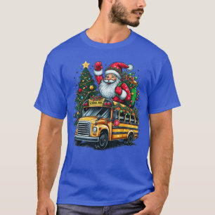 Camiseta Fato de Motorista de Autocarro Escolar de Natal pa