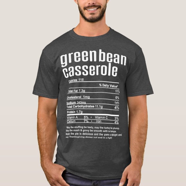 Camiseta Fato de Natal do Green Bean Casserole (Frente)