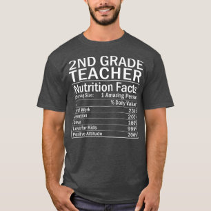 Camiseta Fato de Nutrição do Professor de Grau de segundo d
