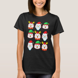 Camiseta Fato de Papai Noel Duende Rena de Galinha Natal Al