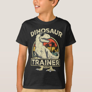 Camiseta Fato de Treinador de Dinossauro para Halloween Rép