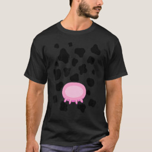 Camiseta Fato de Vaca que Balbucia Roupa de Halloween Fofa