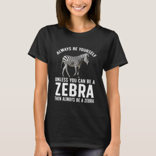 Camiseta Fato de Zebra para Homens Mulheres Crianças Bebé Z