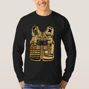 Camiseta Fato de Zookeeper de Halloween Safari da Selva Vid