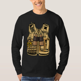 Camiseta Fato de Zookeeper de Halloween Safari da Selva Vid