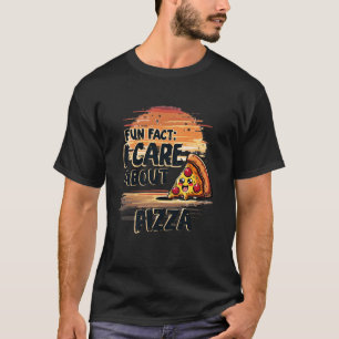 Camiseta Fato Divertido Amante de Pizza Eu Cuido da Pizza F