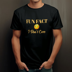 Camiseta Fato Divertido Não Me Importo