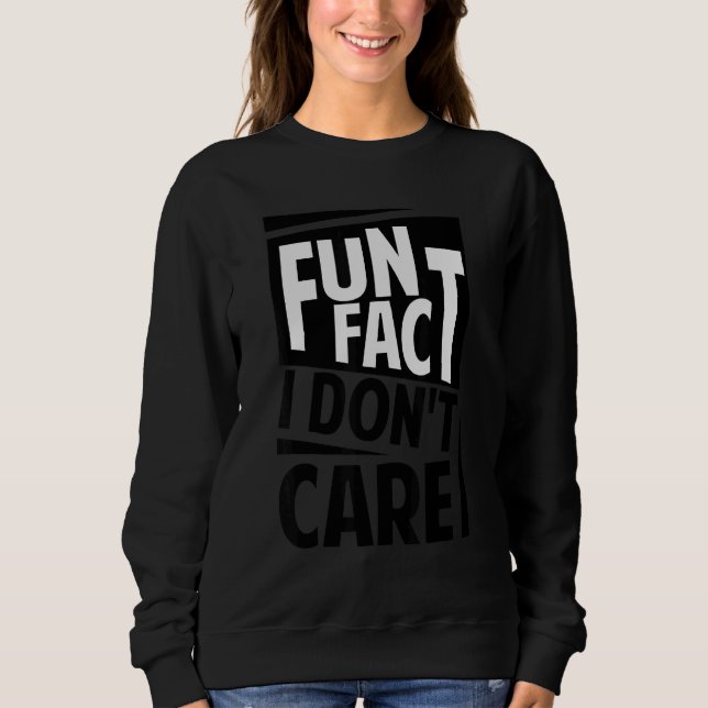 Camiseta Fato Divertido Não Me Importo     Sarcasmo   Piada (Frente)