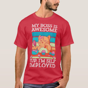 Camiseta Fato Divertido Que Meu Chefe É Incrível Eu Sou Aut
